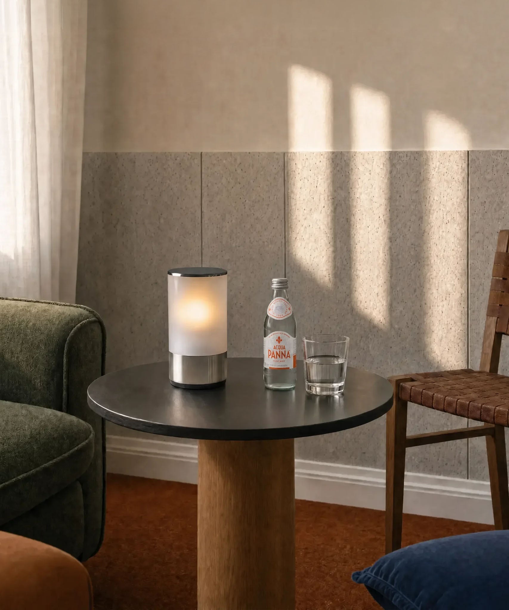 Collins | Opal Cylinder Cordless Table Lamp | NEOZ