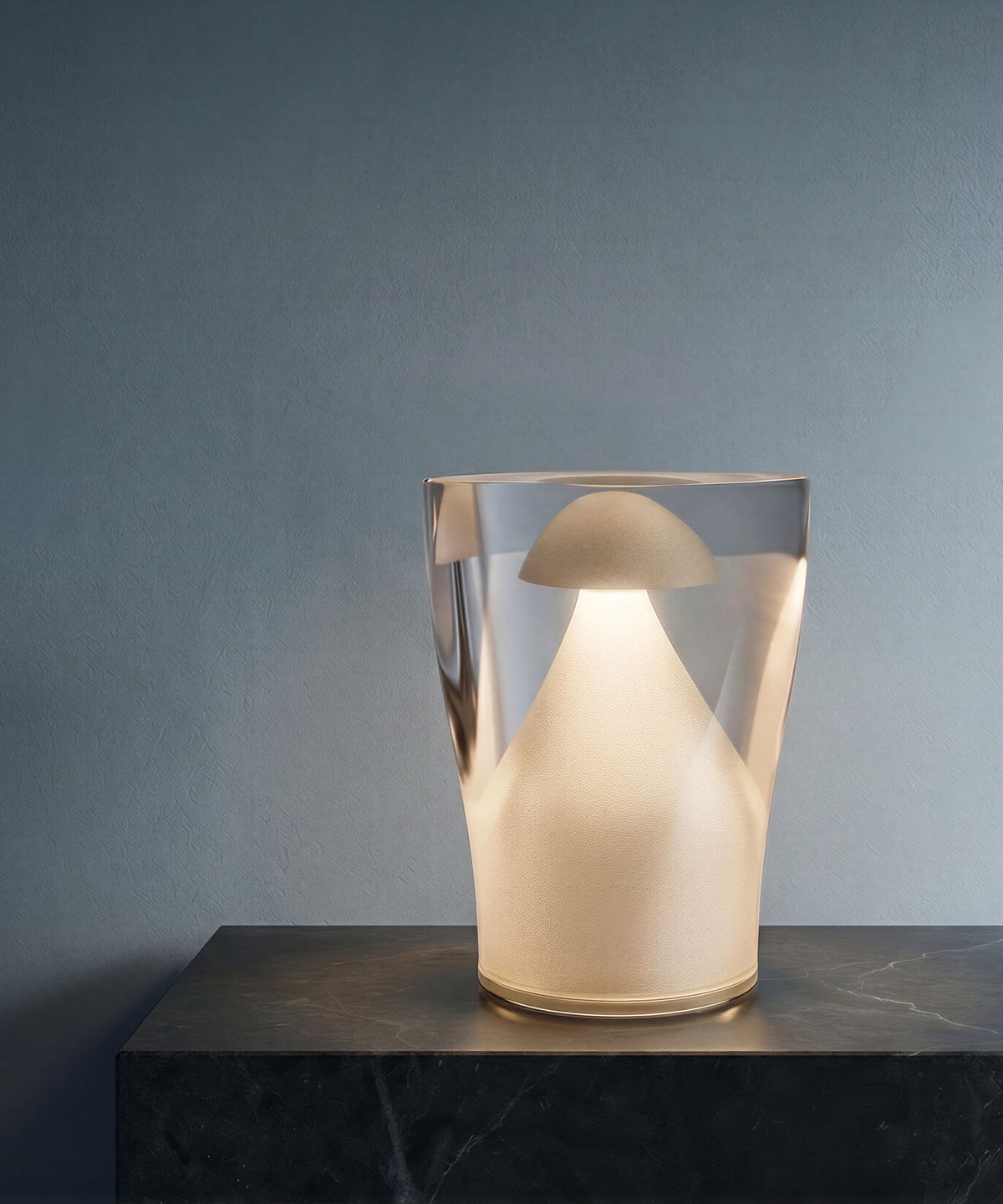 A sculpture that glows