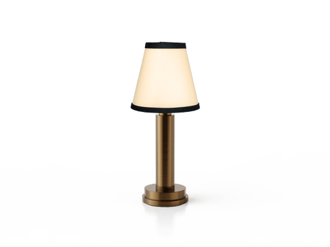 Victoria Empire Cream Cotton Lamp Shade with Custom Trim