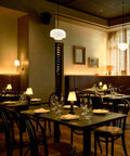 Victoria Aged Brass Cordless Lamp for Bistro Saine Auckland