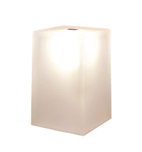 Rechargeable lamp Gem square polymer opal by NEOZ Lighting