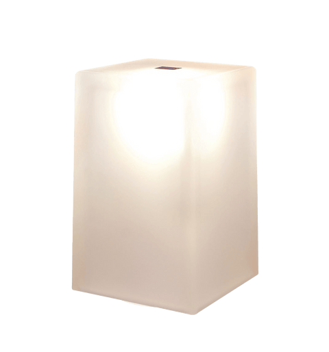 Rechargeable lamp Gem square polymer opal by NEOZ Lighting