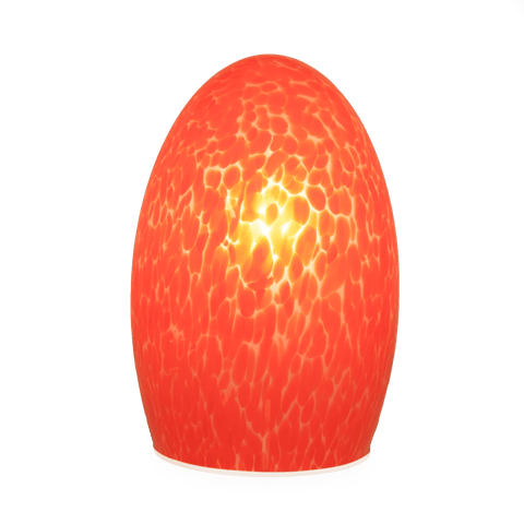 Rechargeable Egg Fritted medium red lamp by NEOZ Lighting