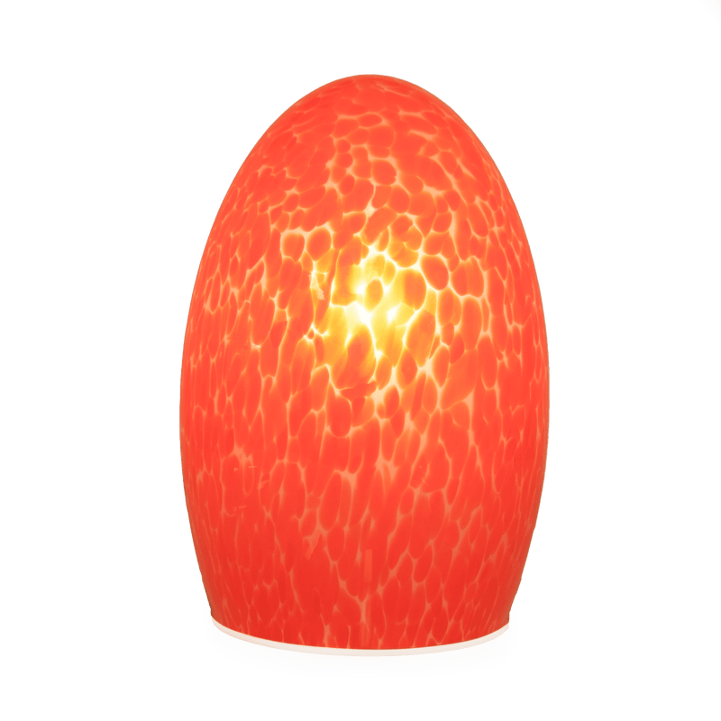 Rechargeable Egg Fritted medium red lamp by NEOZ Lighting
